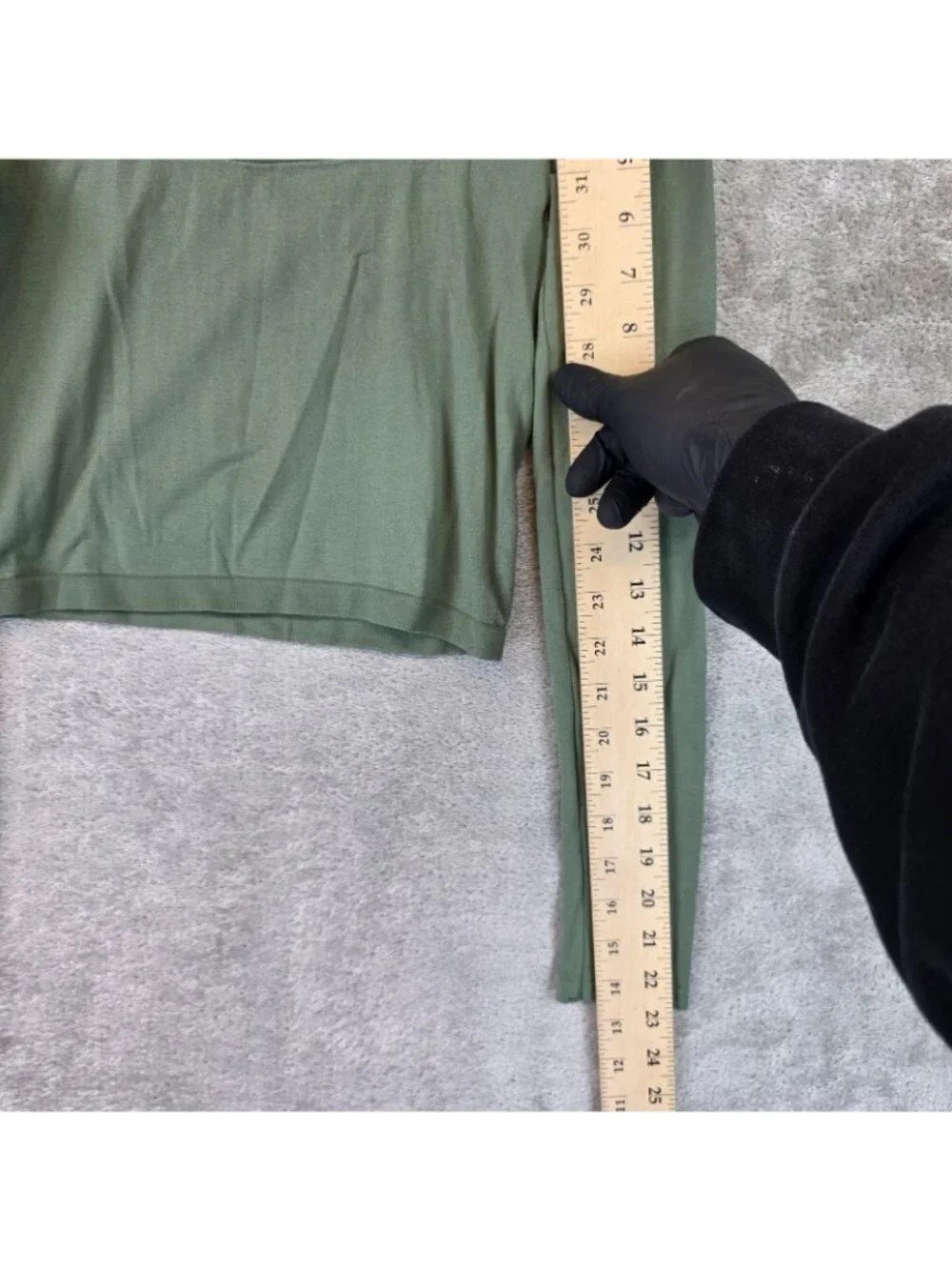 Intimately Free People T-Shirt Womens XS/S Green Scoop Neck Long Sleeve Cropped